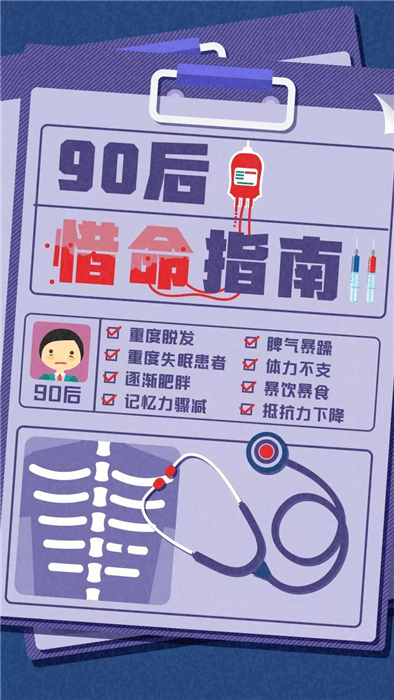淘寶發(fā)布《90后惜命指南》，肥胖和體力不支，需要養(yǎng)生